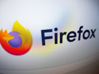 Logo von Firefox auf Bildschirm