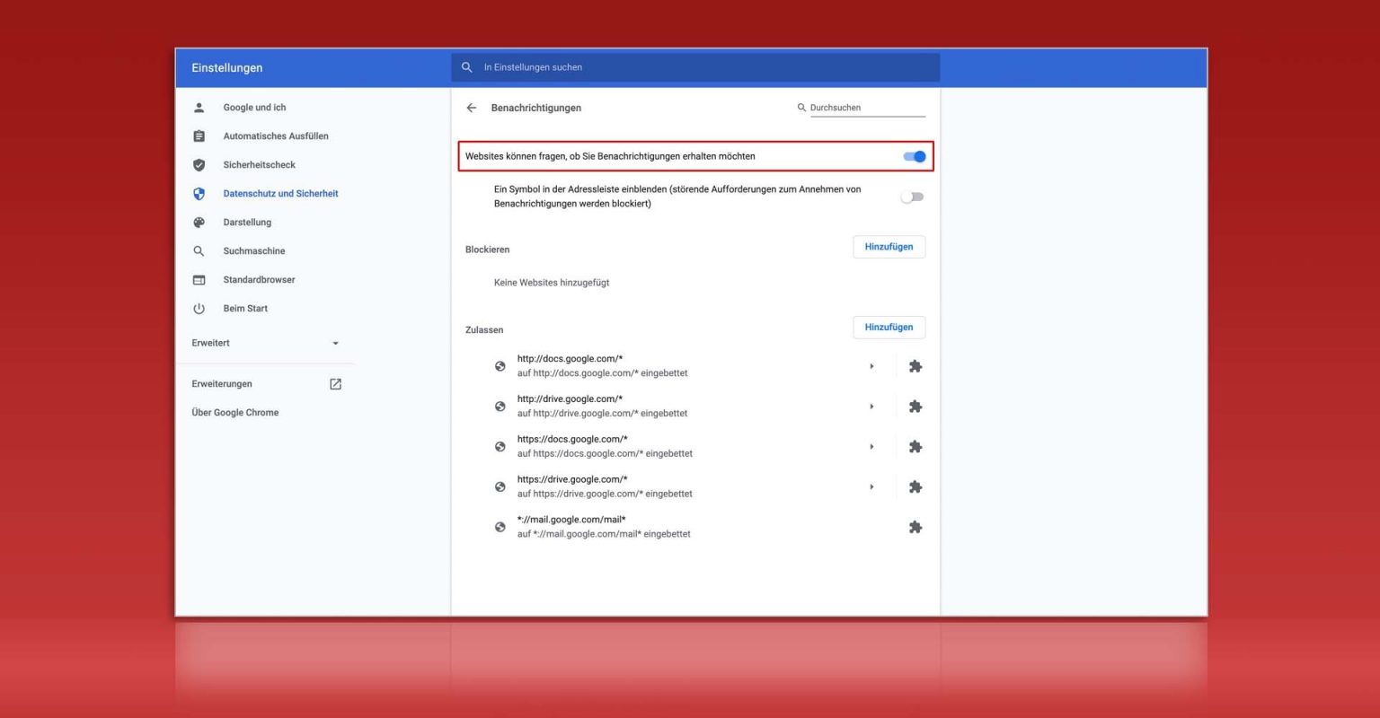Benachrichtigungen in Chrome verwalten So geht's