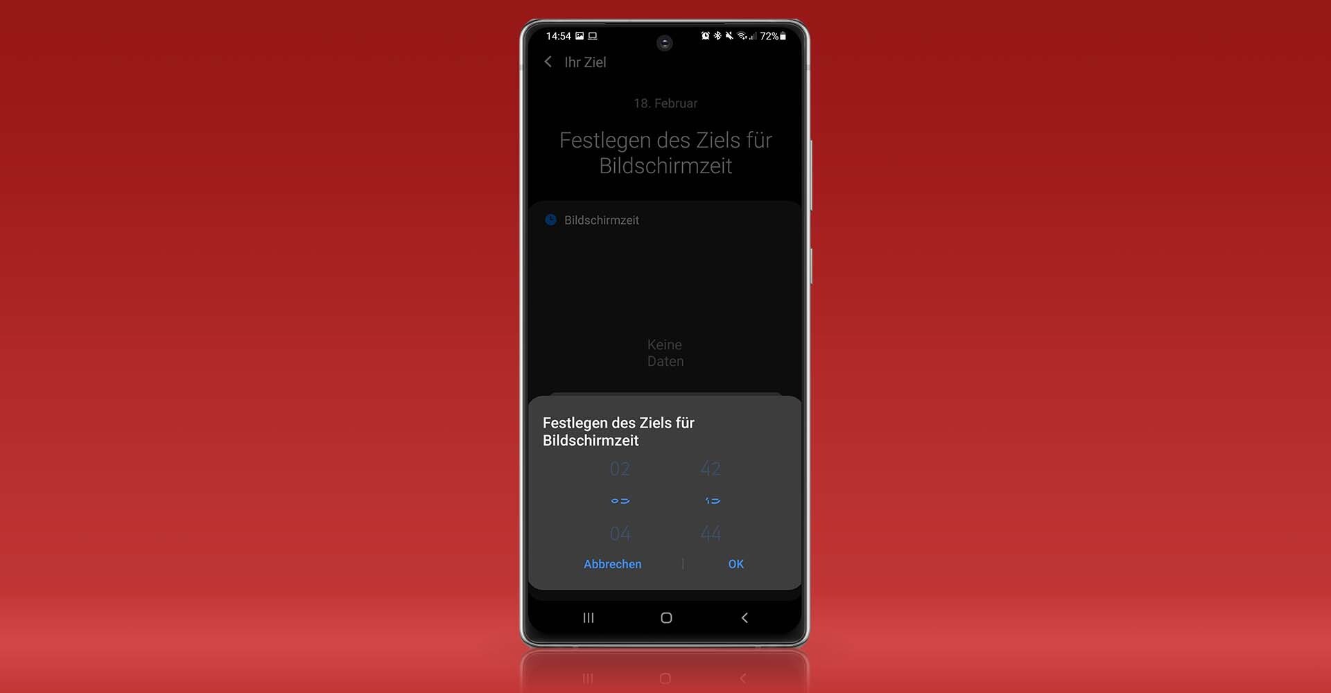 Android-Einstellungen zu "Bildschirmzeit".