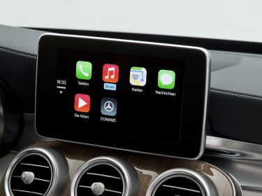 CarPlay-Interface in einem Auto