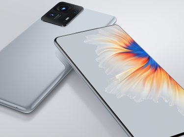 Xiaomi Mi Mix 4 in Grau liegend von beiden Seiten