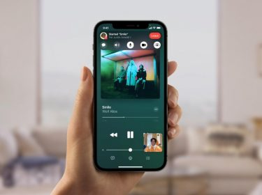 Beispiel für die Nutzung von Apple Music via SharePlay in FaceTime