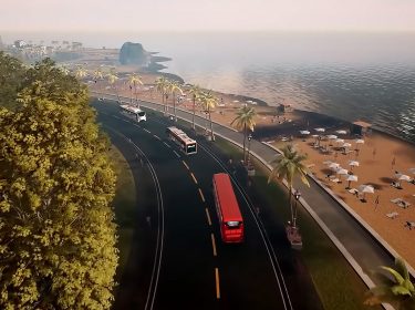 Busse auf einer Fernstraße in Bus Simulator 21