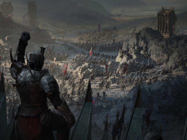 Ein Schlachtfeld im Spiel Der Herr der Ringe: Die Schlacht beginnt