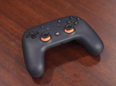 Der schwarze Stadia-Controller von Google