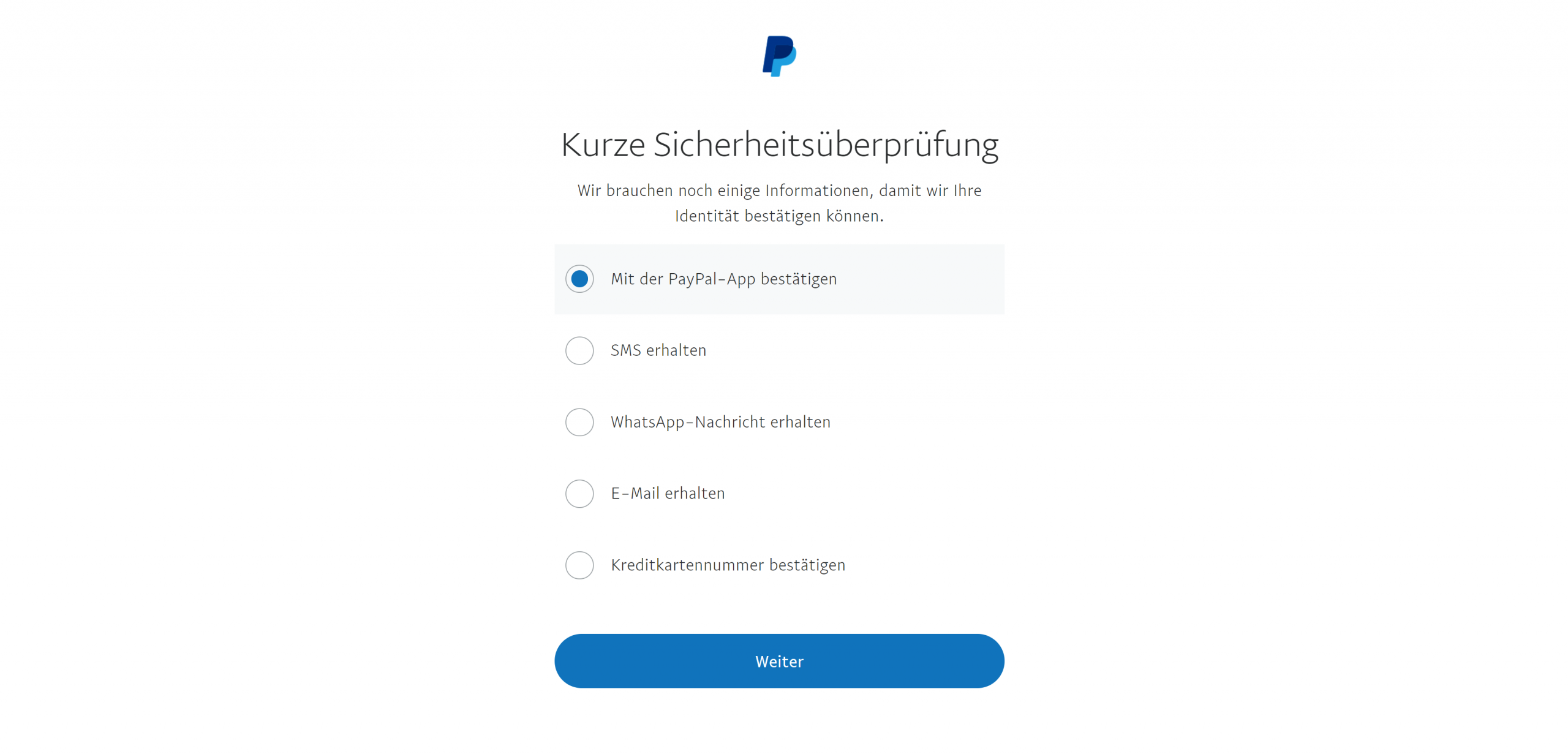 PayPal Passwort vergessen Identität bestätigen