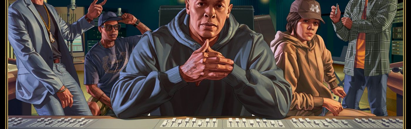 Dr. Dre am Mischpult in GTA Online.