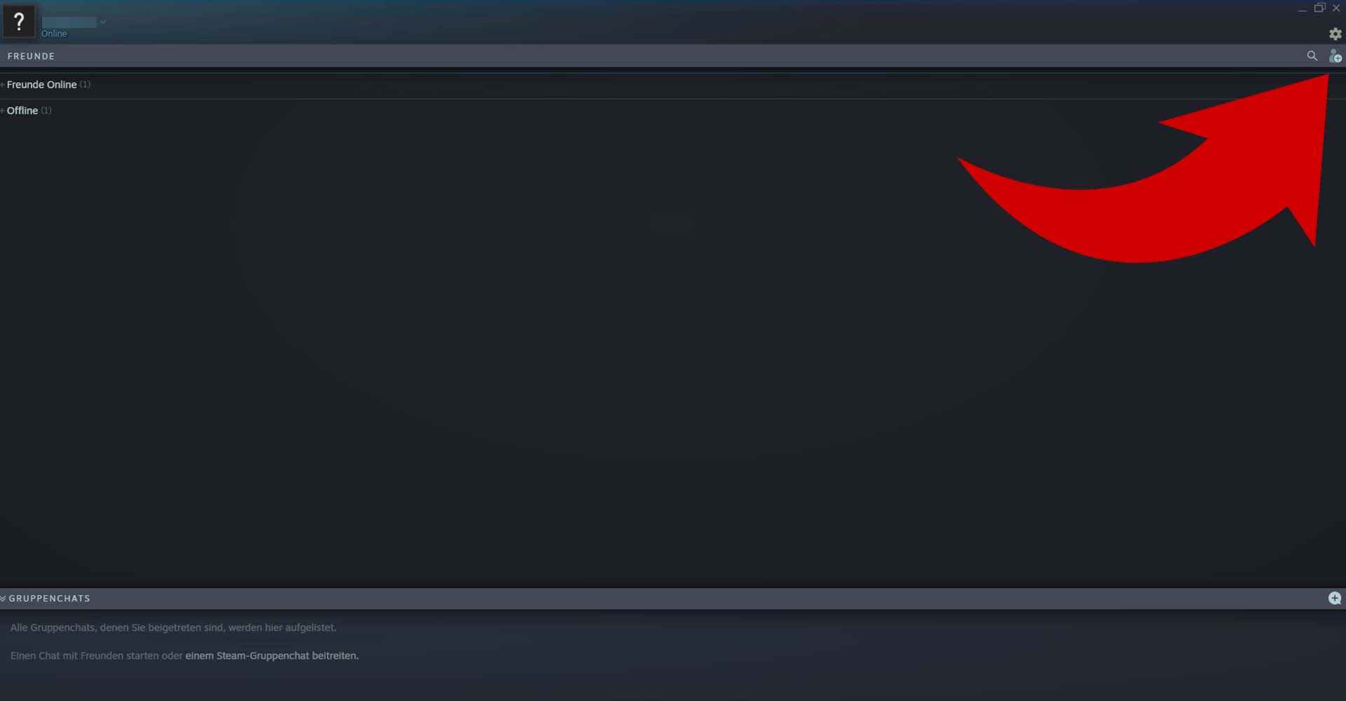 Die Freundesliste von Steam