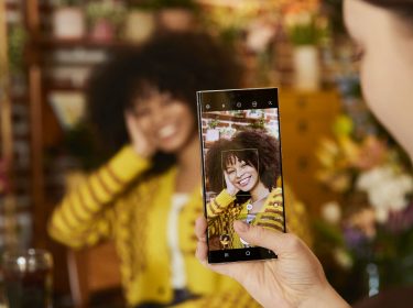 Mit der Kamera des Galaxy S22 Ultra ein Bild aufnehmen.