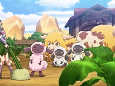 Die Protagonistin in Rune Factory 5 zieht eine Sternfall-Rübe aus der Erde.