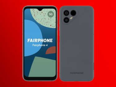 Das Fairphone von vorne und hinten
