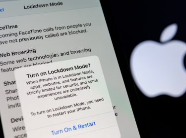 iPhone-Display mit Lockdown Mode