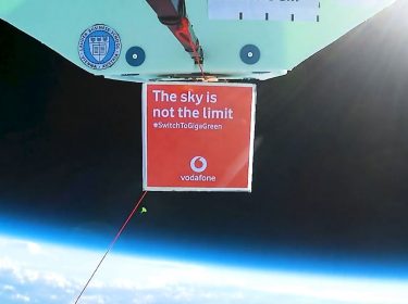 Gondel beim Vodafone Stratosphärenflug