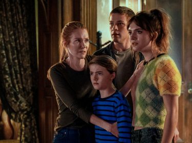 Eine Familie glücklich vereint in 