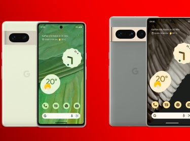 Header-Bild zeigt das Google Pixel 7 und 7 Pro von vorne und hinten.