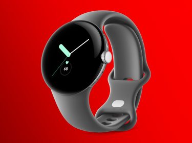 Die neue Google Pixel Watch von vorne.