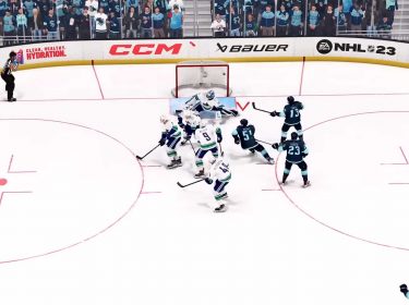 Vancouver Canucks vs. Seattle KrakenEine Eishockey-Partie in NHL 23