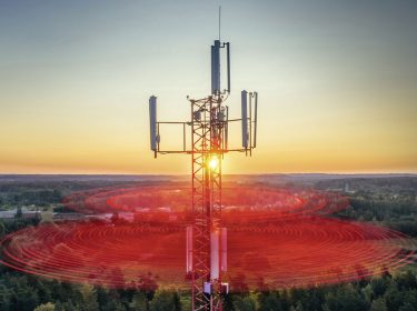 Eine Mobilfunk-Antenne von Vodafone