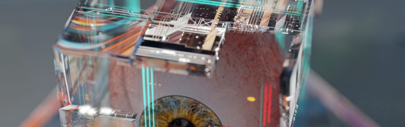 Science Eye Auge mit Chip