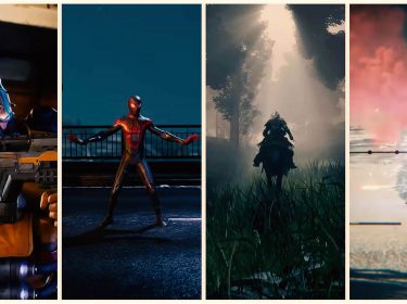 Ausschnitte aus Apex Legends, Spider-Man: Miles Morales, Elden Ring und Generation Zero in einer Collage