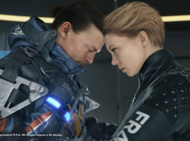 Death Stranding Cast: Sam (Norman Reedus) und Fragile (Léa Seydoux) in einem emotionalen Moment