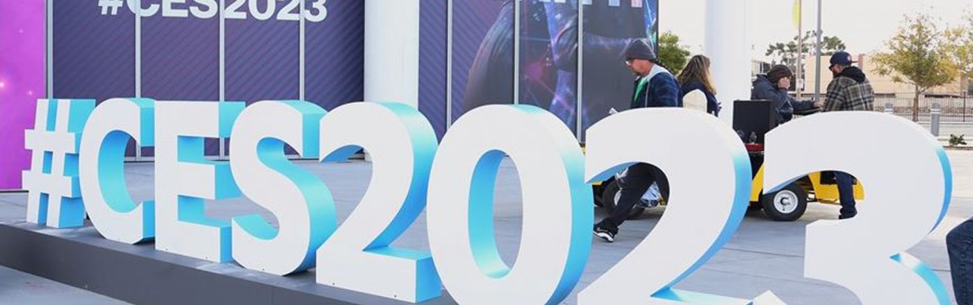 Der Eingang der CES 2023