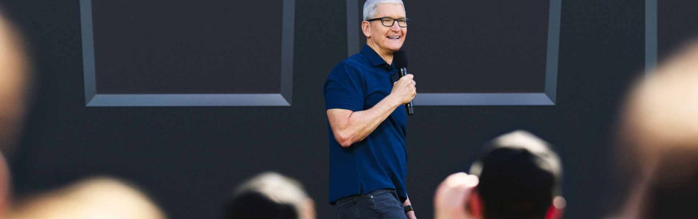 Tim Cook auf der WWDC 2023
