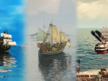 Schiffe aus den unterschiedlichen Anno-Teilen