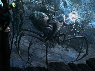 Ein Spinnen-Gegner in Baldur's Gate 3