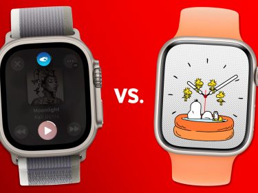 Apple Watch Ultra 2 und Apple Watch 9 gegenübergestellt.