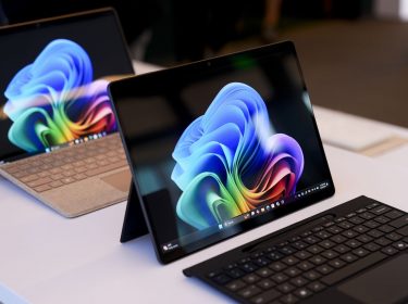 Microsoft Surface Pro Gerät werden ausgestellt