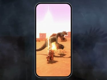 Ein Kampf gegen ein Monster in Monster Hunter Now