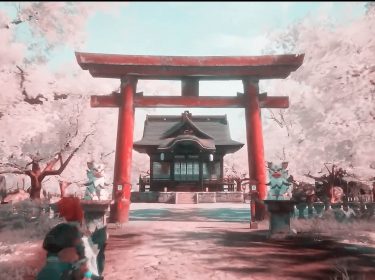 Ein Schrein in einem neuen Gebiet in Palworld