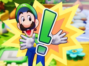 Luigi mit einem grünen Ausrufezeichen in Mario & Luigi: Brothership