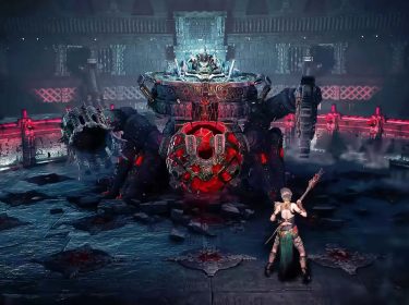 Eine Arena, in der ein Bosskampf in „Path of Exile 2“ stattfindet.