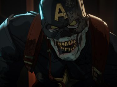 In der animierten Serie Marvel Zombies ist auf dem Bild Zombie Captain America zu sehen
