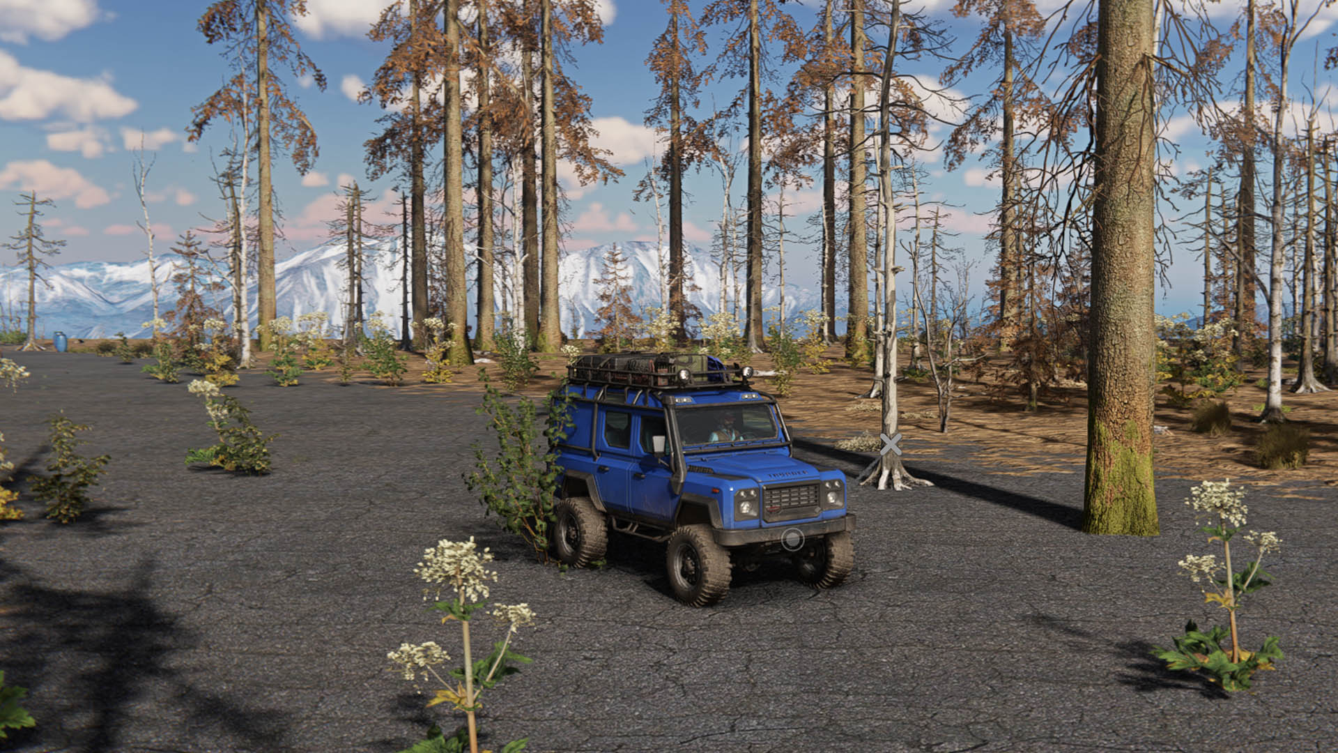 Screenshot der Mod "Megarace" aus dem Spiel „RoadCraft“.