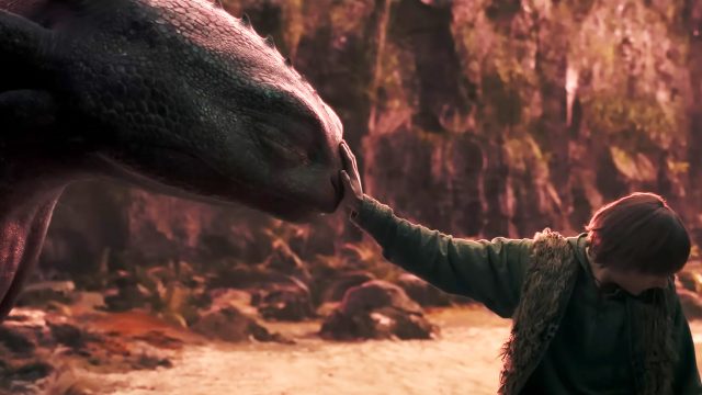 Der Drache Ohnezahn und Hicks der Hüne aus Drachenzähmen leicht gemacht