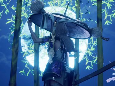 Rückansicht von Scarlet aus dem Stellar-Blade-Nikke-DLC