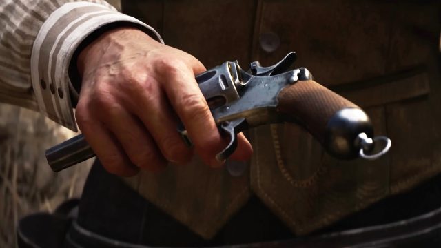 Eine Pistole in „Mafia: The Old Country“.