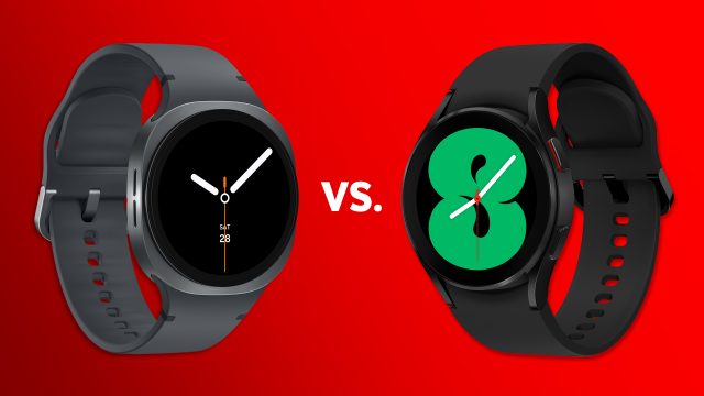 Die Smartwatch Galaxy Watch8 ist der Galaxy Watch4 gegenübergestellt