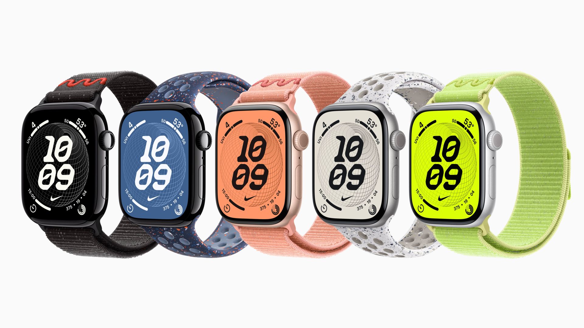 Unterschiedliche Nike-Armbänder für die Apple Watch 11