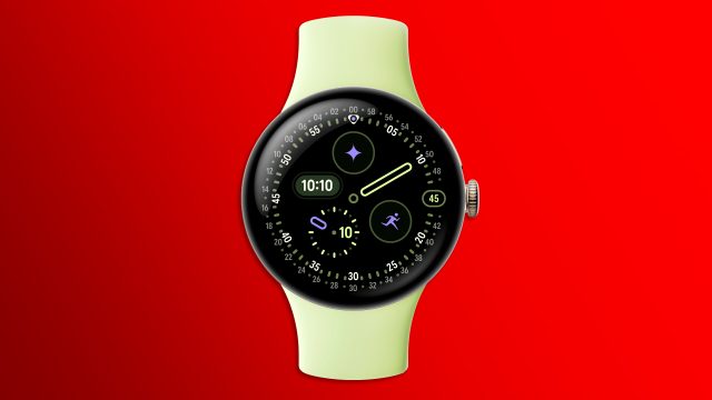 Die Pixel Watch 4 in der Farbe Lemongrass