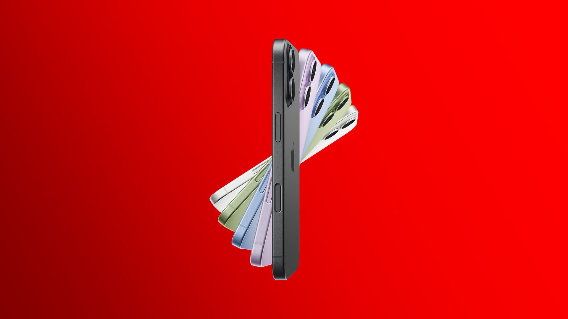 Auf dem Bild in dem Artikel zur neuen iPhone 17-Serie sind mehrere iPhone 17-Modelle fächerartig angeordnet, um die verschiedenen Farboptionen zu zeigen.