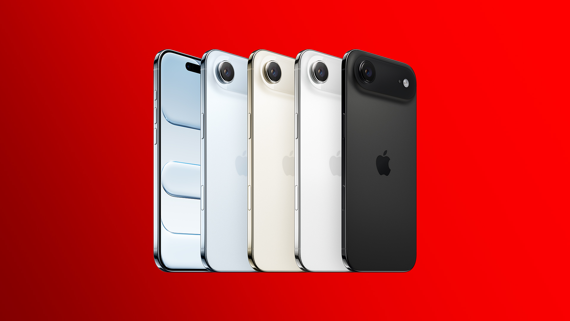 Auf dem Bild in dem Artikel zur neuen iPhone 17-Serie ist das iPhone 17 Air in allen verfügbaren Farben abgebildet.