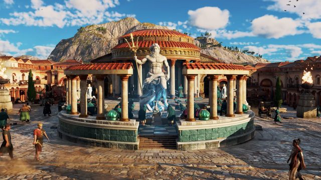 Ein „Heiligtum“ des Gottes Posseidon in „Anno 117: Pax Romana“.