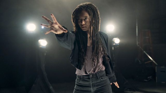 Jaz Sinclair als Marie Moreau in einer Szene von "Gen V" Staffel 2.