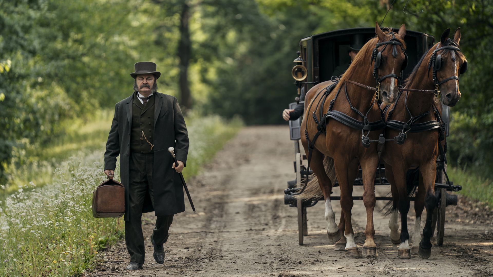 Nick Offerman als Chester A Arthus in "Death by Lightning".