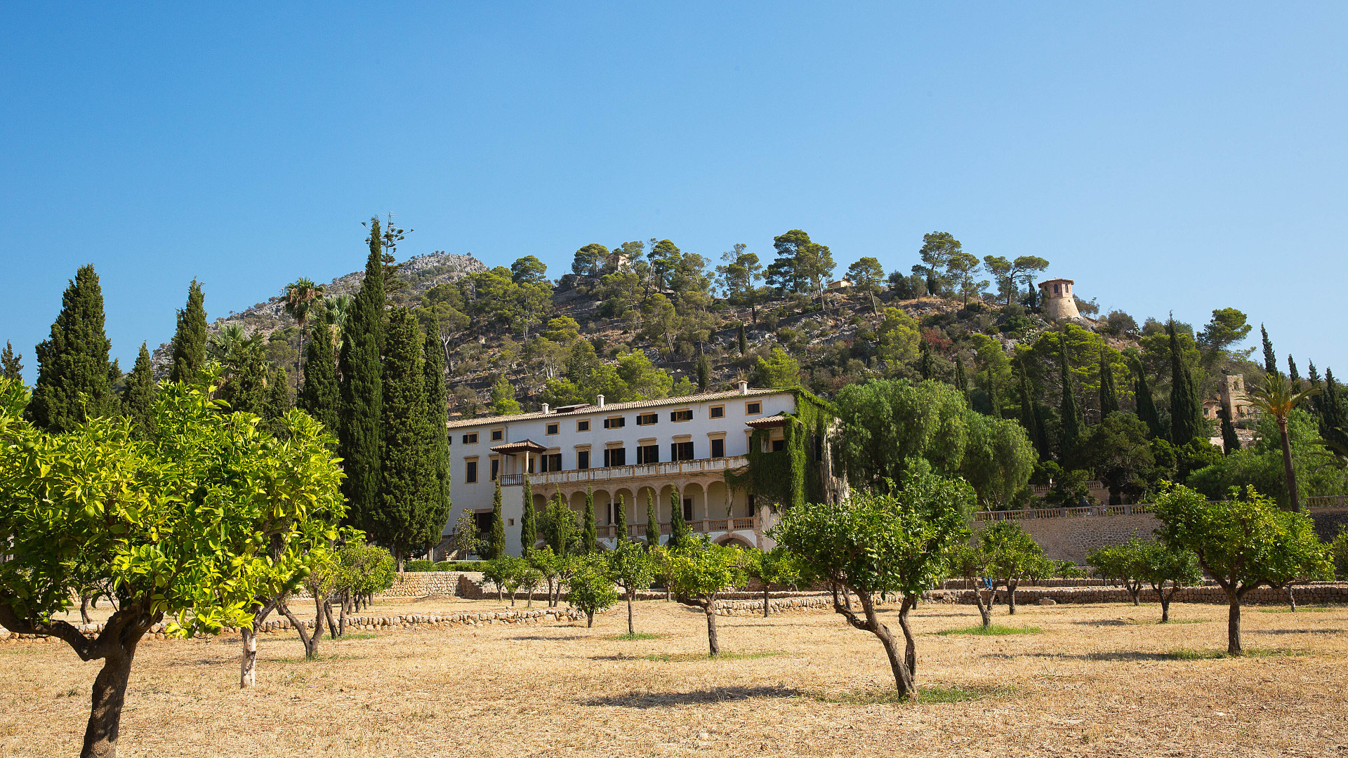 Landhaus Raixa in Bunyola auf Mallorca, Balearen, Spanien.