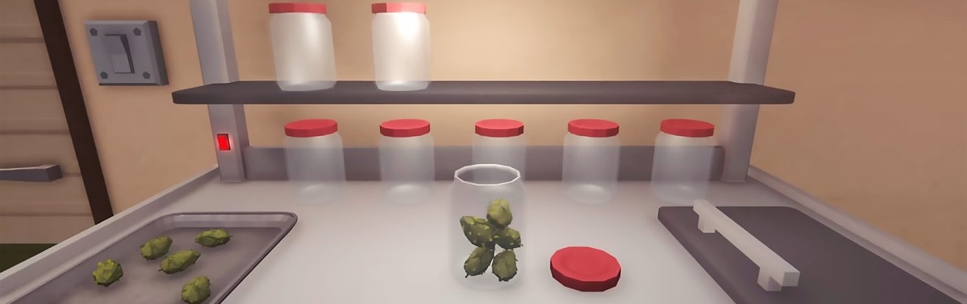 Ein Tisch zur Vorbereitung der heißen Ware.